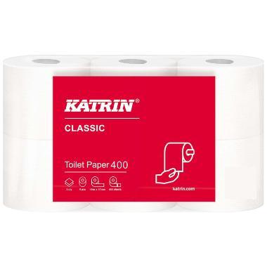 Toiletpapir 2-lags hvid Katrin 48m. 42 rl./krt.