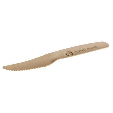 Kniv 165 mm hårdt papir kraftig glat overflade FSC bionedbrydelig Brun. 100 stk/pk