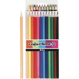 Colortime farveblyanter, 3 mm mine, 12 ass. farver, Basic