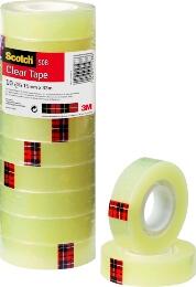 Tape Scotch 15mm x 33m Transparent, 10 rl/pk.