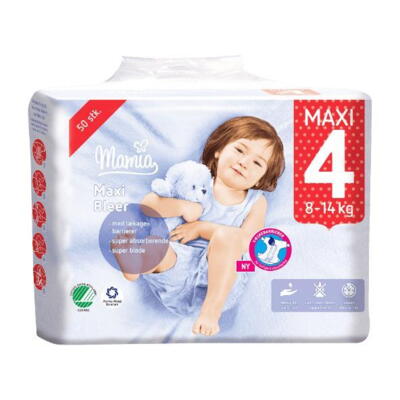 Baby/børneble Mamia (Tidl. Vibelle) Maxi 4- 8-14kg  50 bleer /pk
