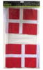 Flag dannebrog flag A4 på plastpind. 8 stk/pk