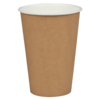 Kaffebæger,i miljøvenlig pap, 9,3cm, Ø7cm, 20 cl, brun, PE/pap 100 stk/pk